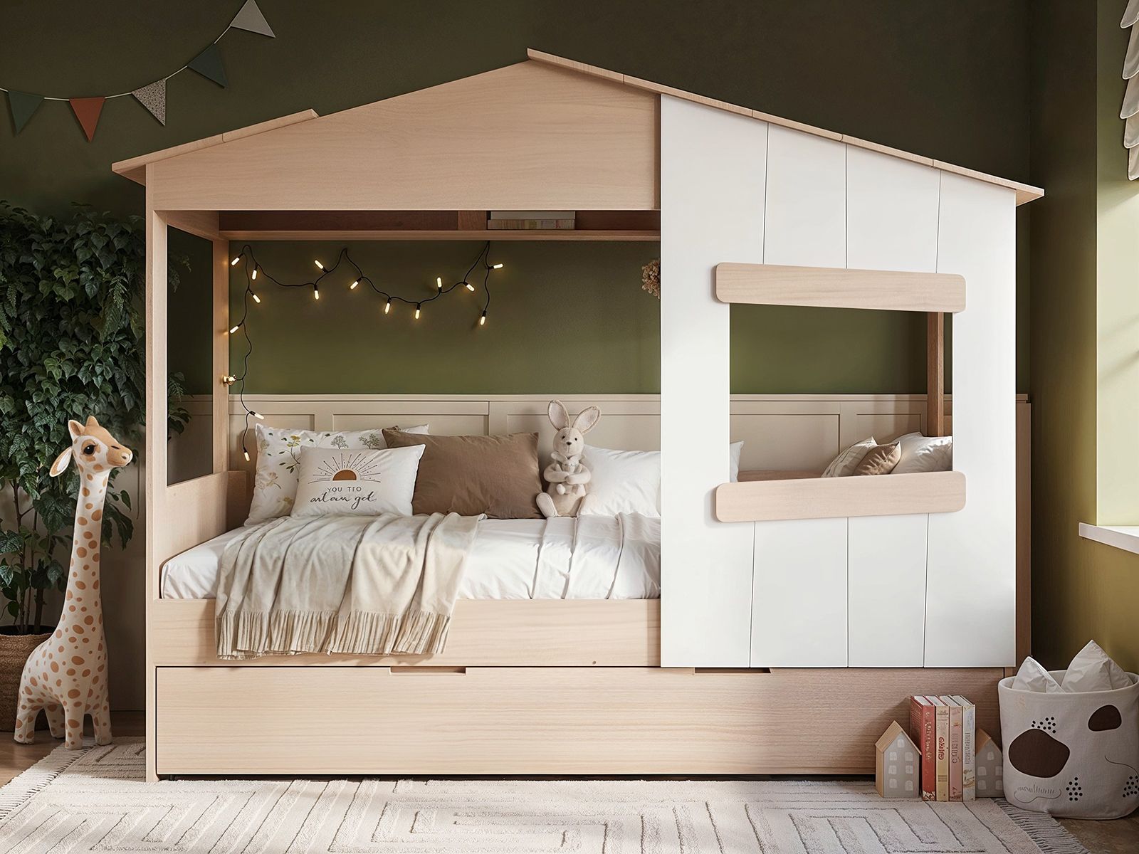 Flair Dreamland House Bed With Trundle