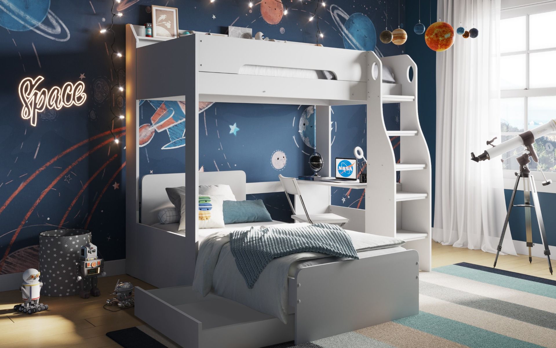 Flair Cosmic L Shaped Bunk Bed