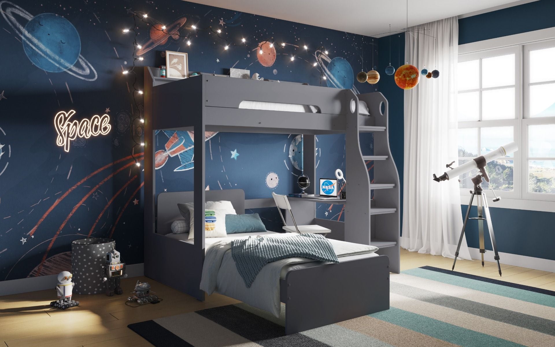 Flair Cosmic L Shaped Bunk Bed