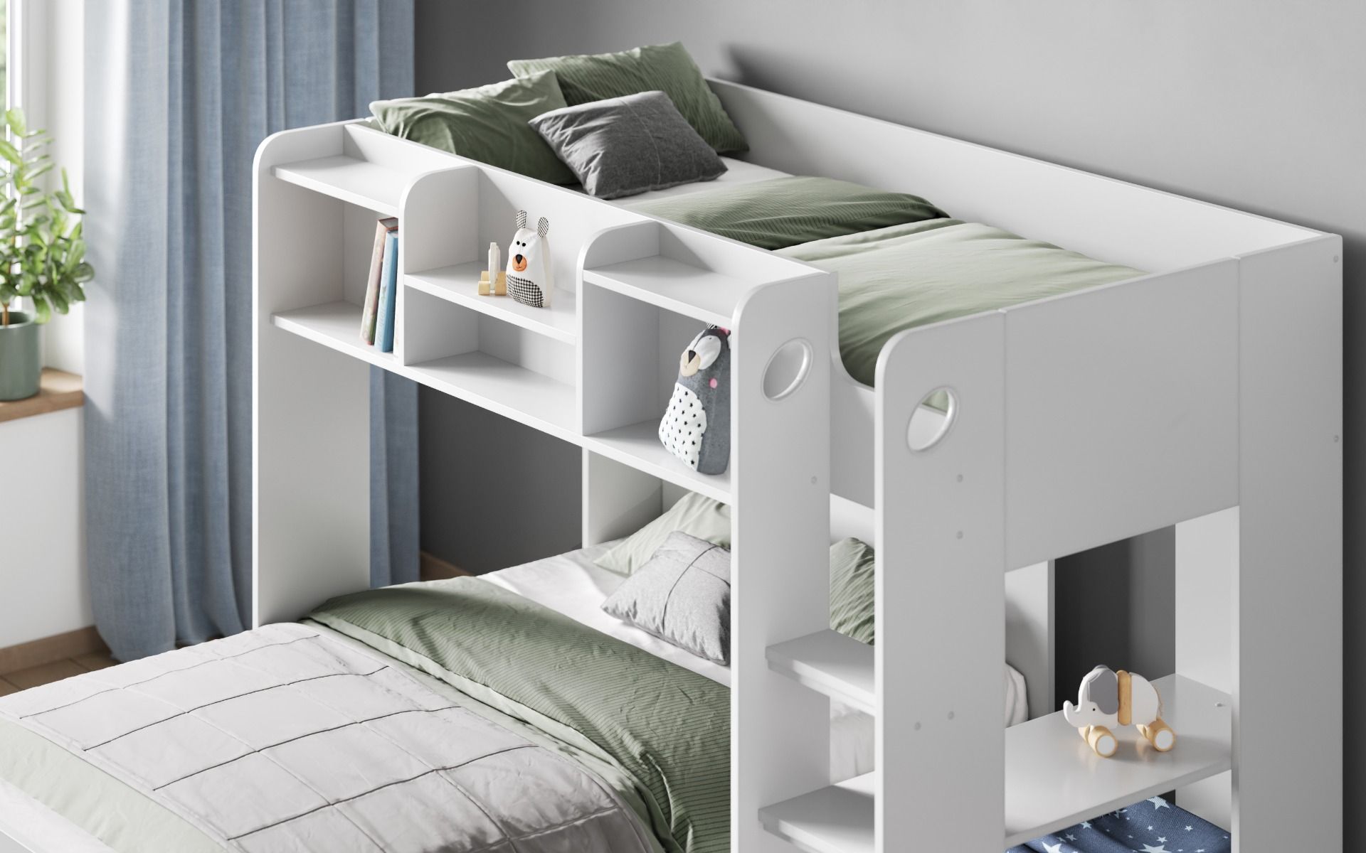 Flair Wizard L Shaped Triple Bunk Bed