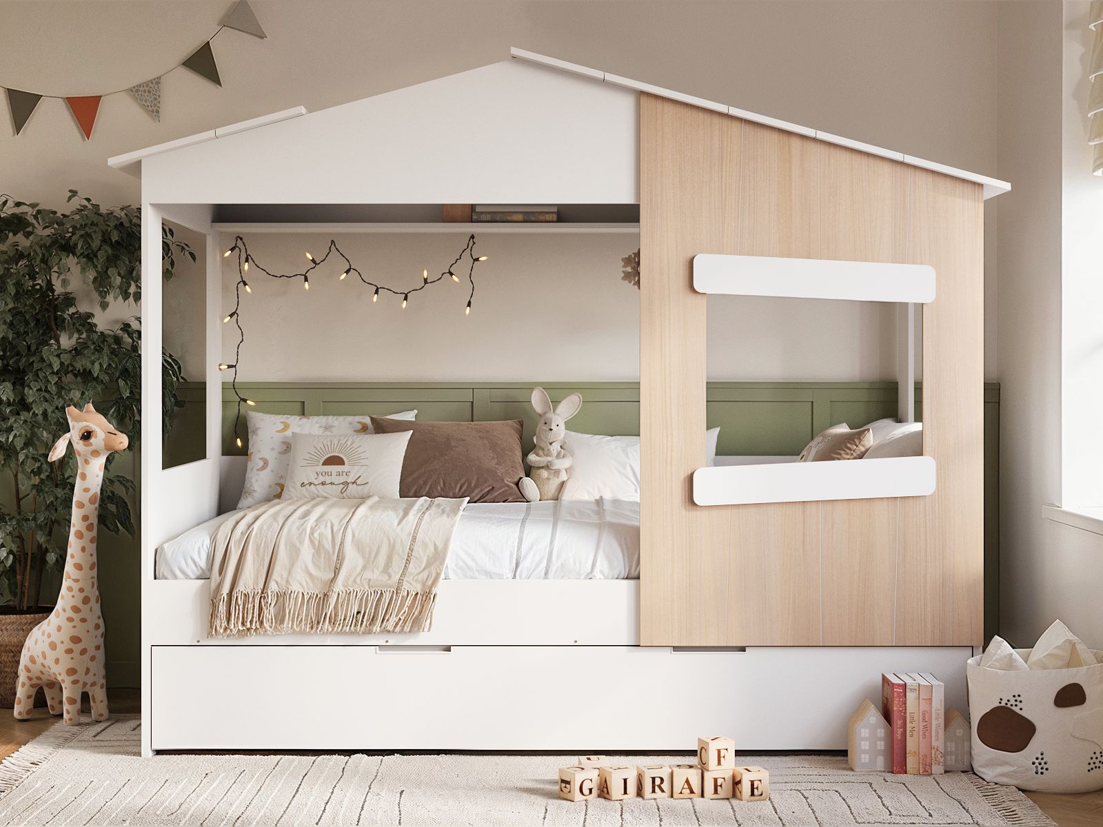 Flair Dreamland House Bed With Trundle