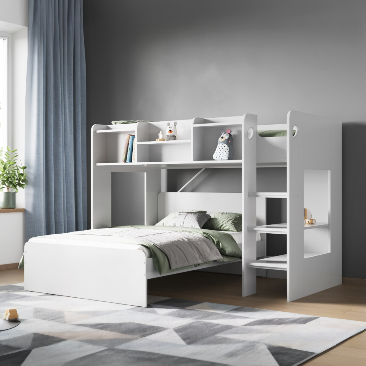 Flair Wizard L Shaped Triple Bunk Bed