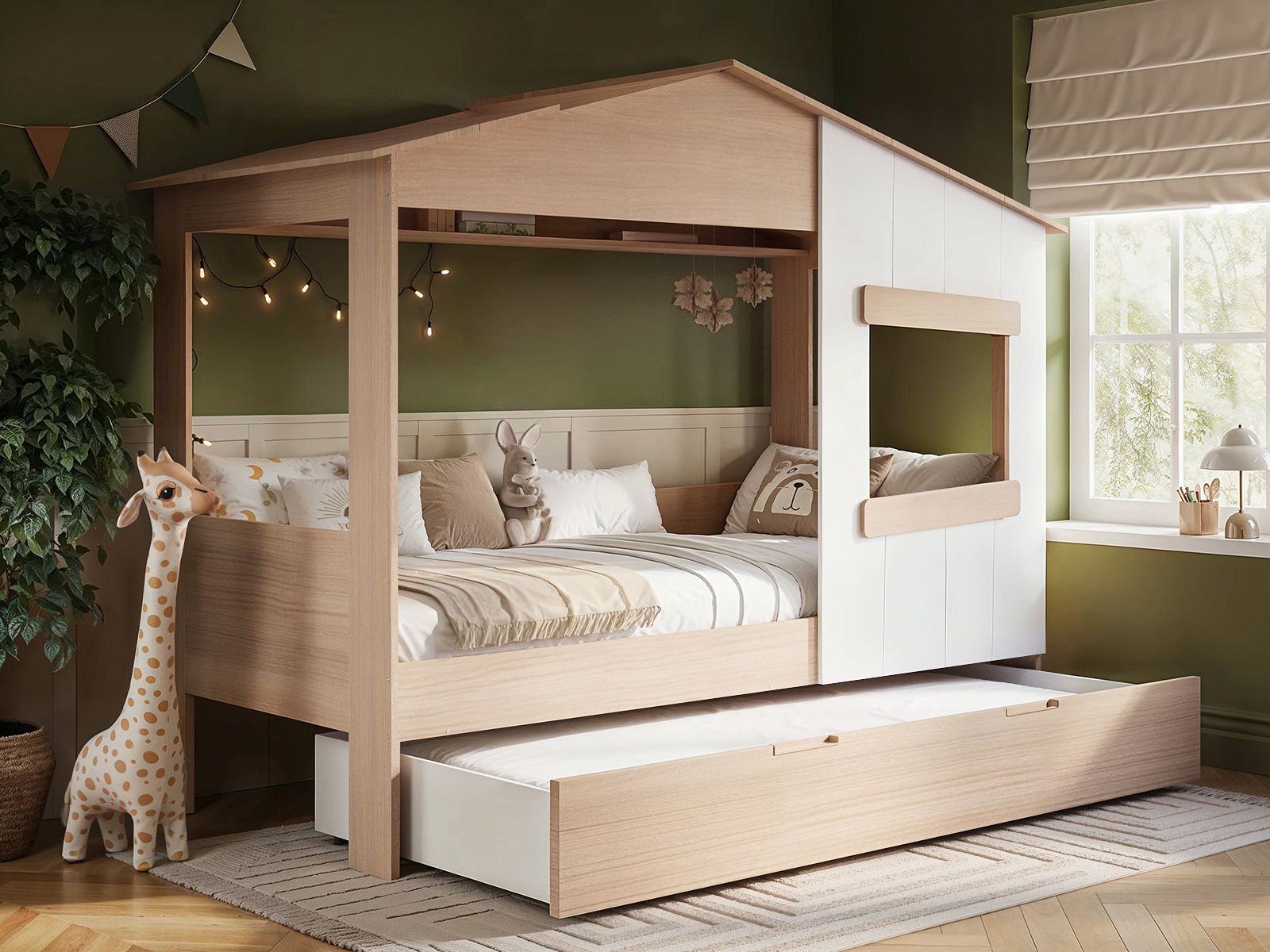Flair Dreamland House Bed With Trundle