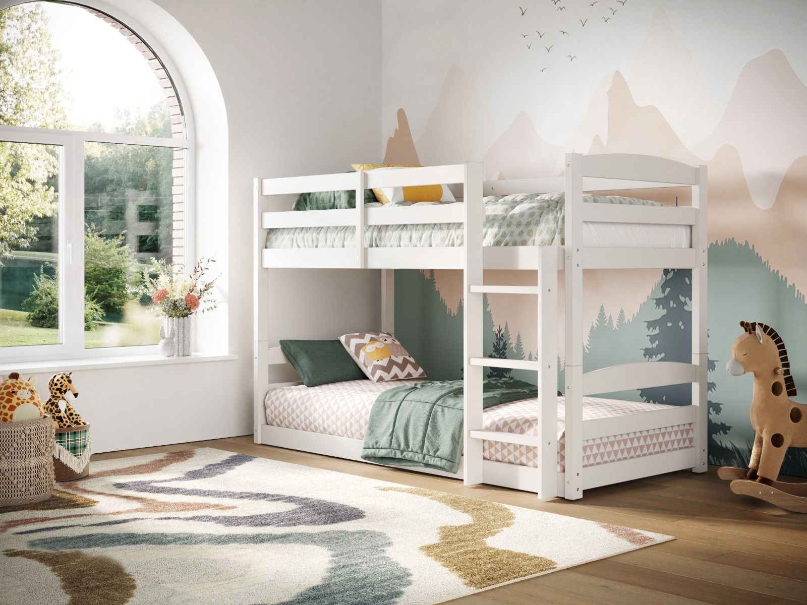Flair Shasha Low Shorty Wooden Detachable Bunk Bed