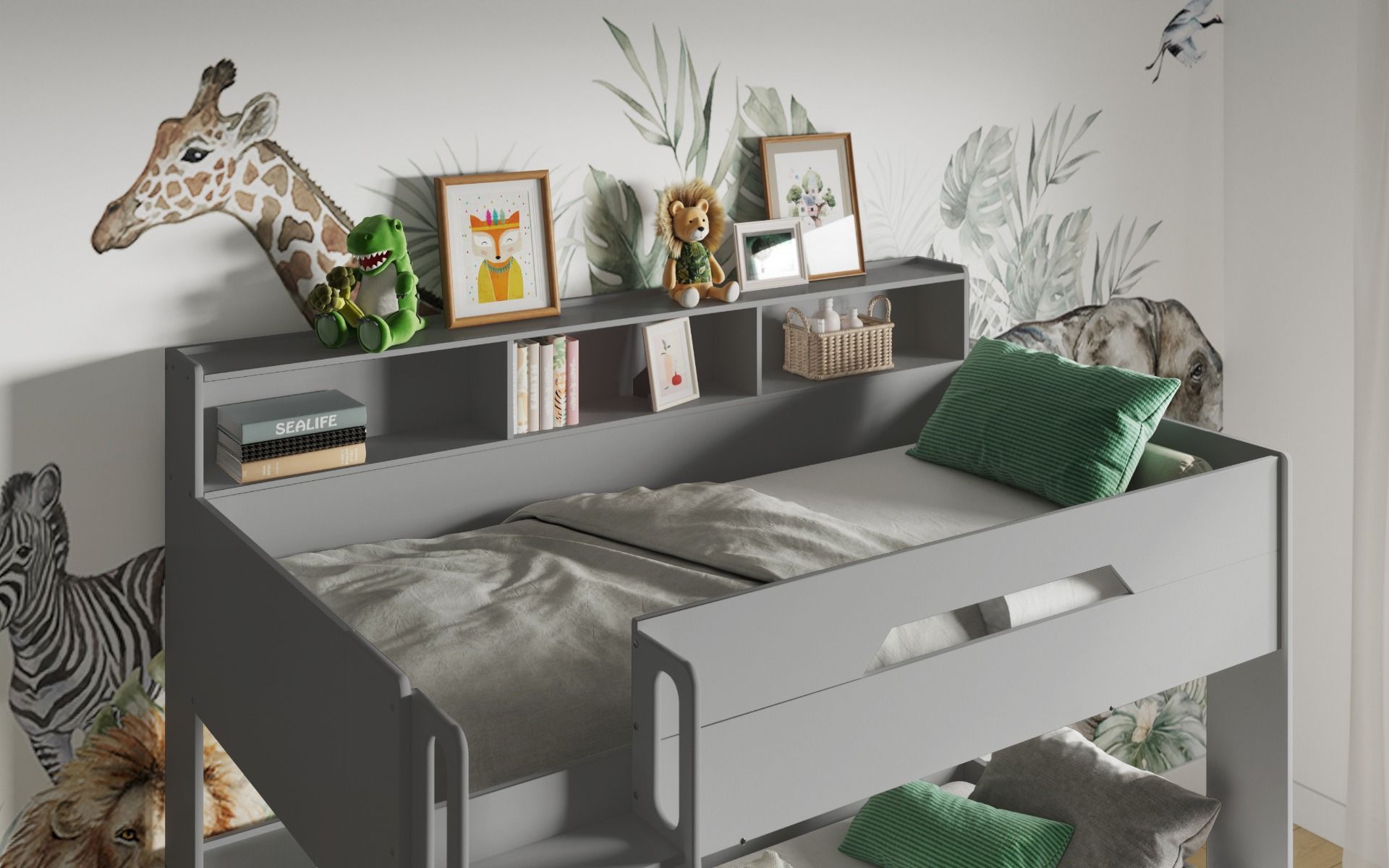 Flair Interstellar Triple Bunk Bed with Trundle