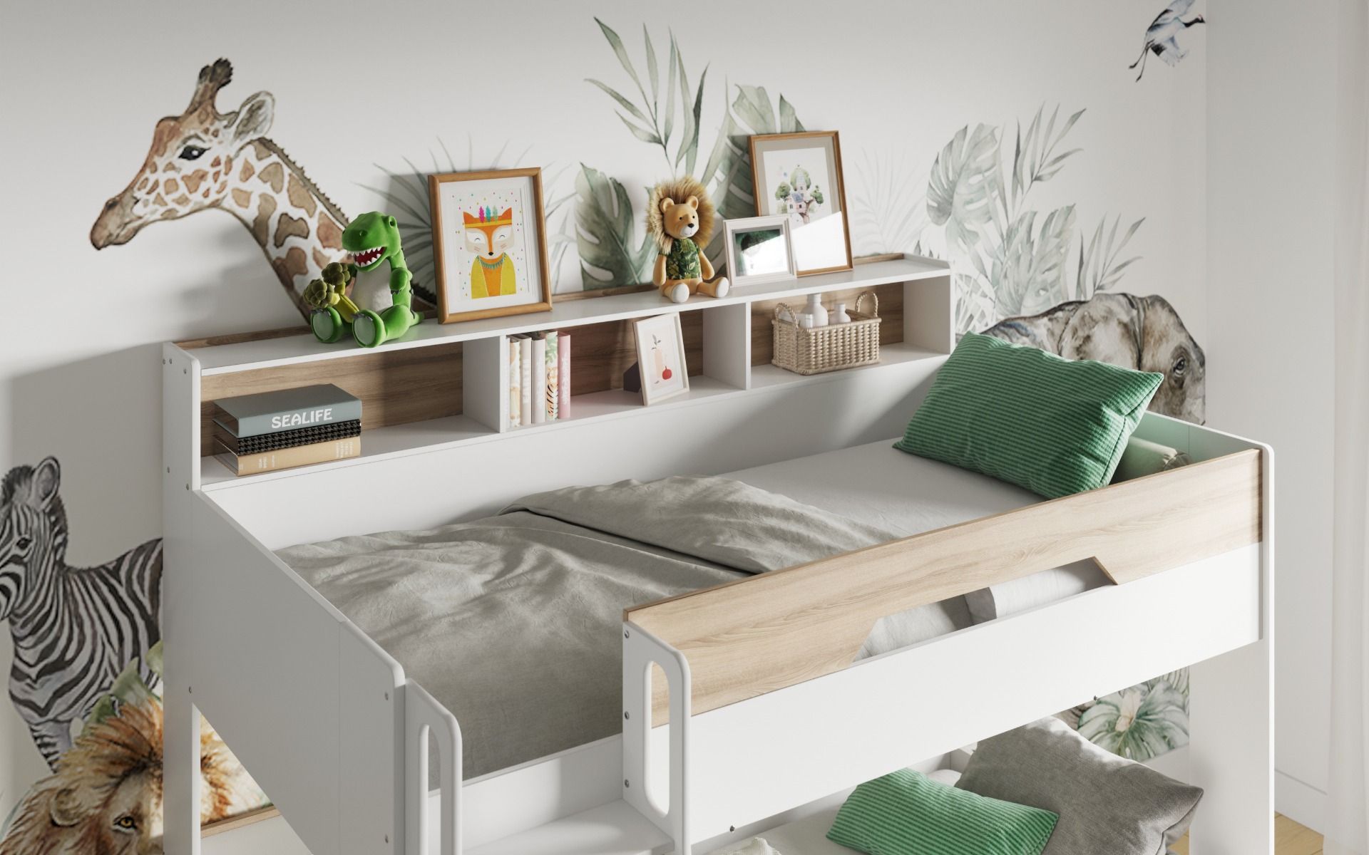 Flair Interstellar Triple Bunk Bed with Trundle