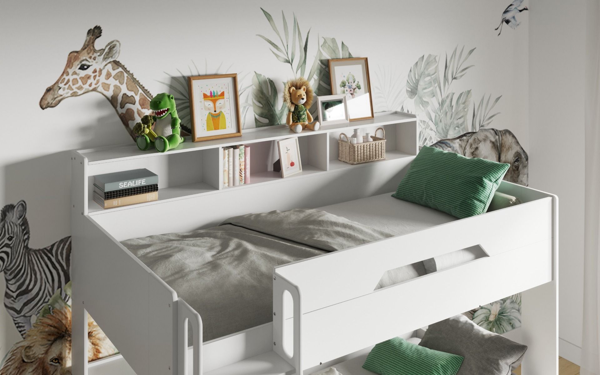 Flair Interstellar Triple Bunk Bed with Trundle