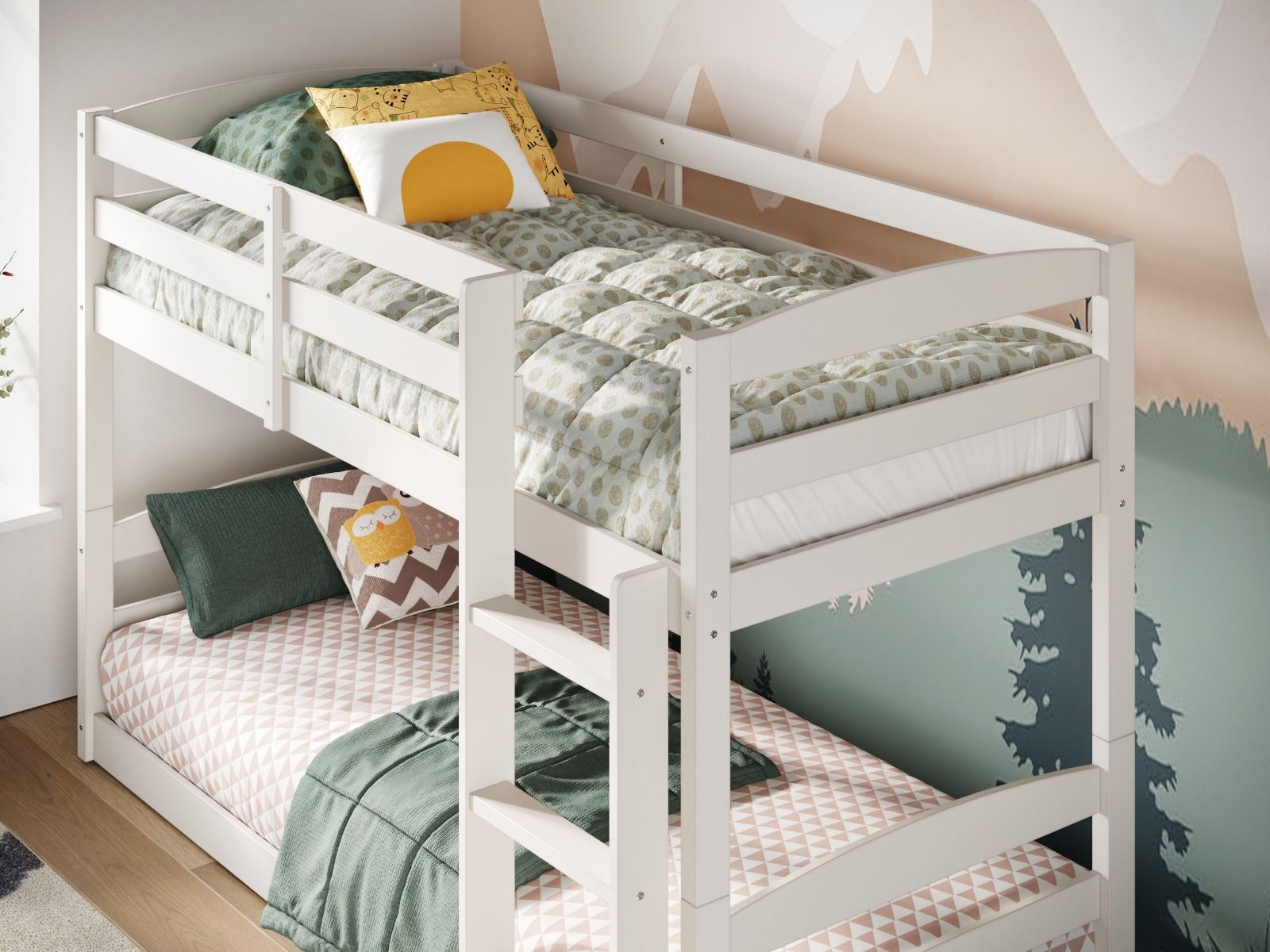 Flair Shasha Low Shorty Wooden Detachable Bunk Bed