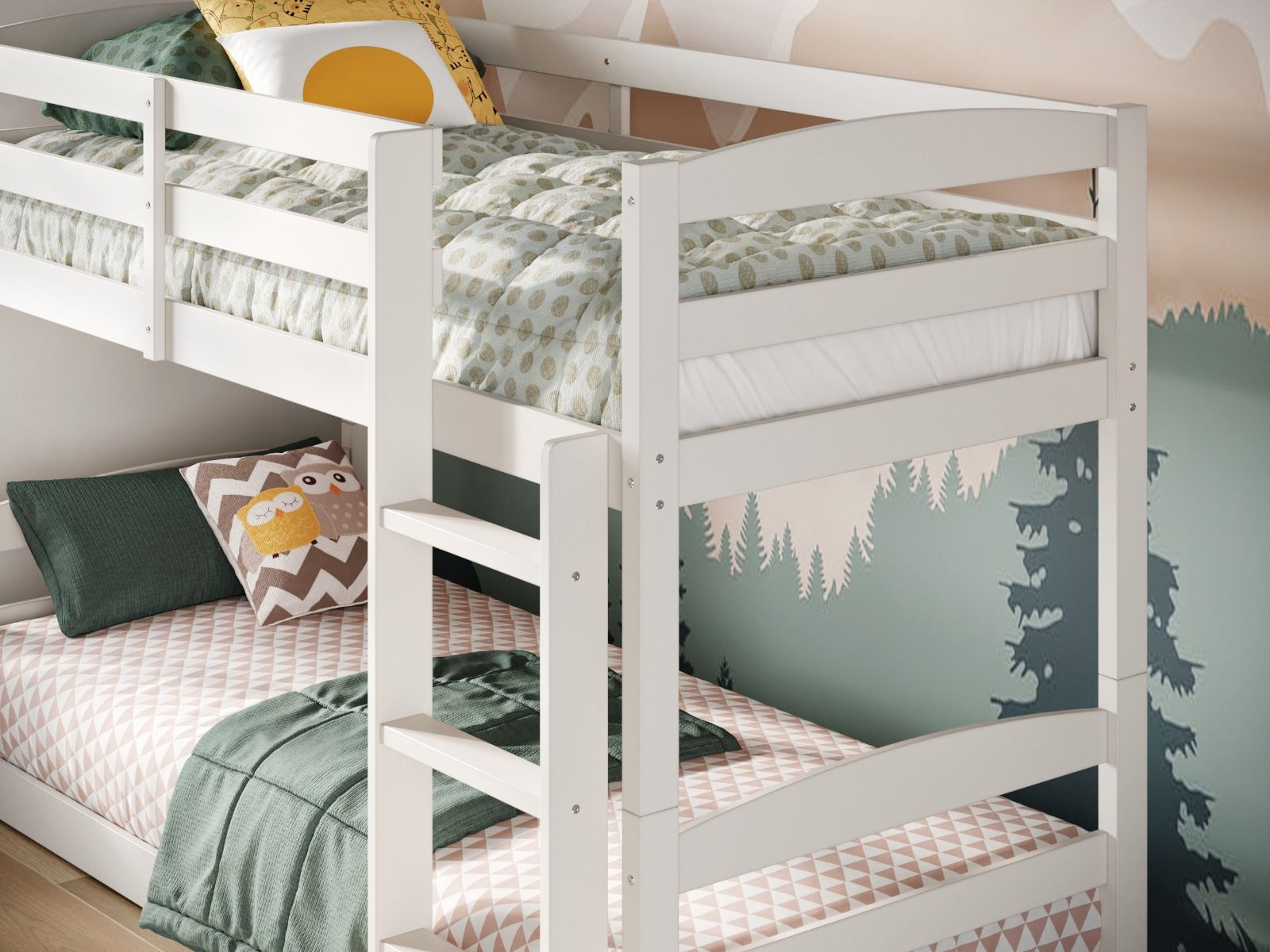 Flair Shasha Low Shorty Wooden Detachable Bunk Bed