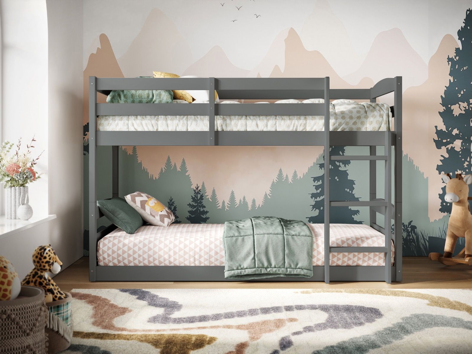 Flair Shasha Low Shorty Wooden Detachable Bunk Bed