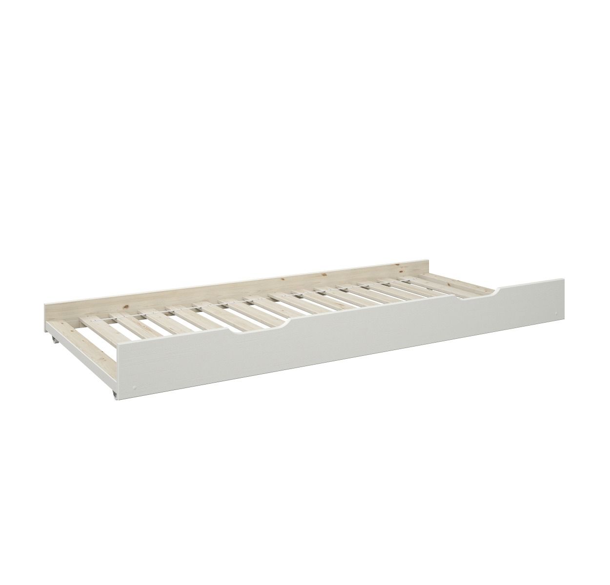 Noomi Bodie Bunk Bed with Shelves White Solid Wood (FSC-Certified)