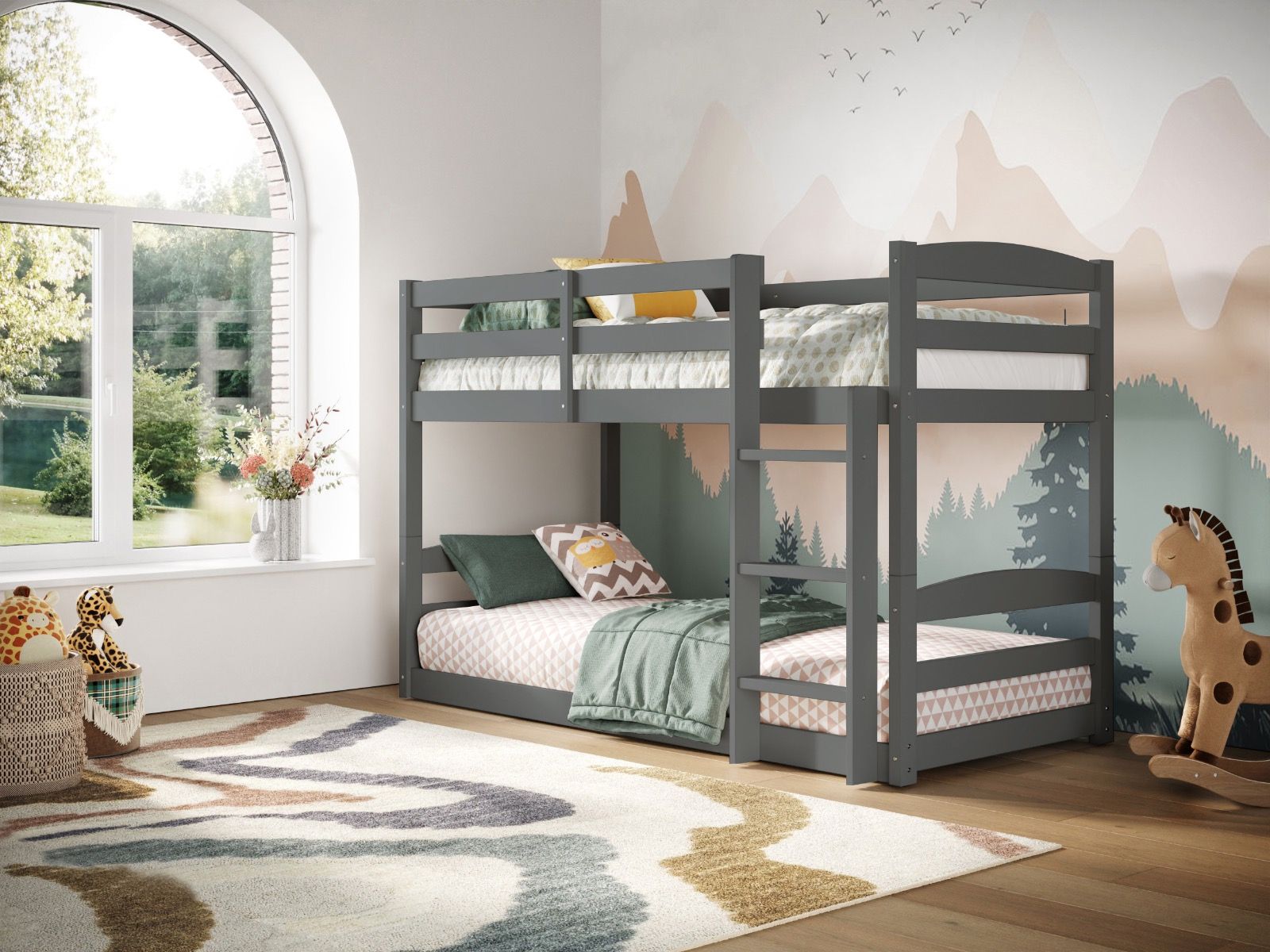 Flair Shasha Low Shorty Wooden Detachable Bunk Bed