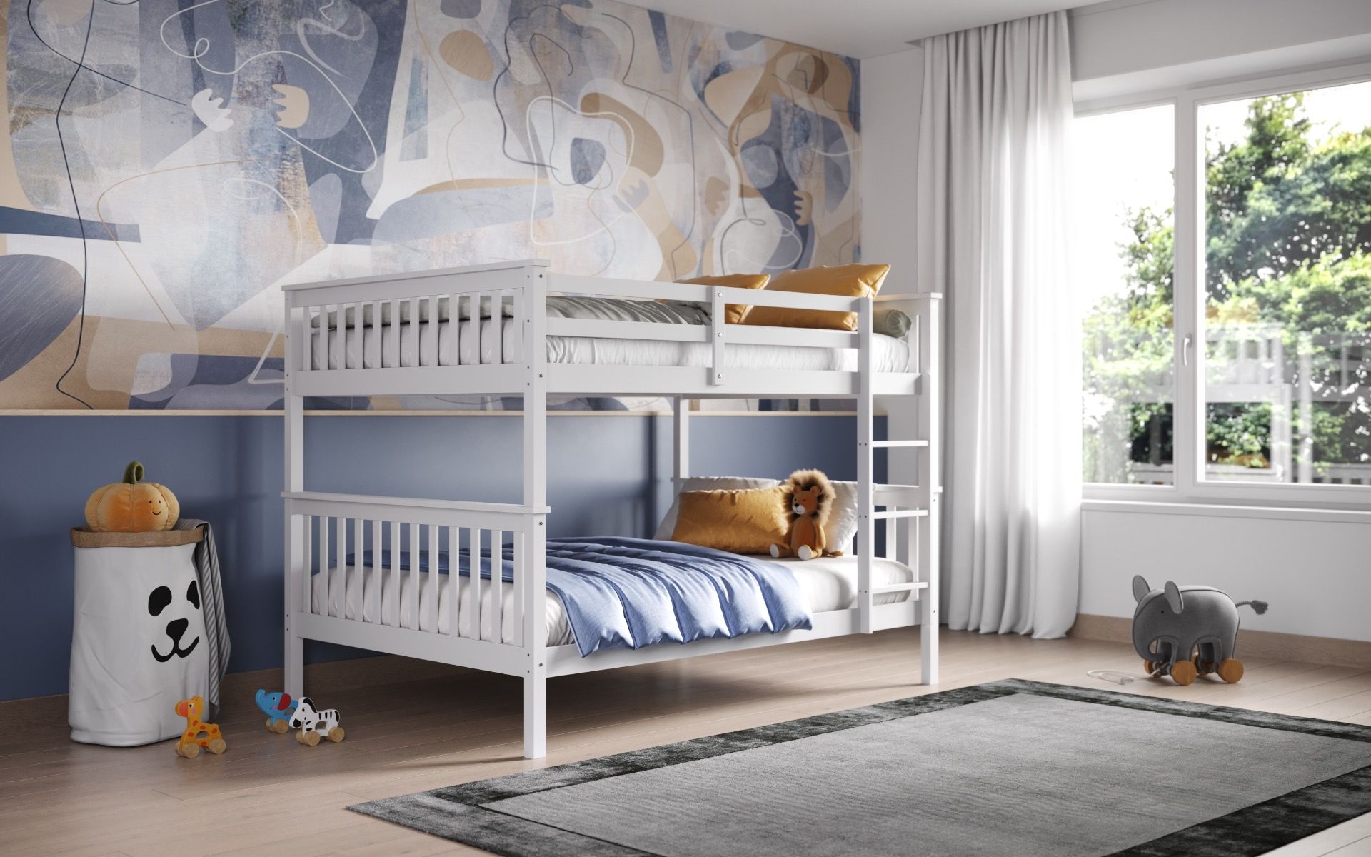 Flair Tetrad Detachable Small Double Bunk Bed