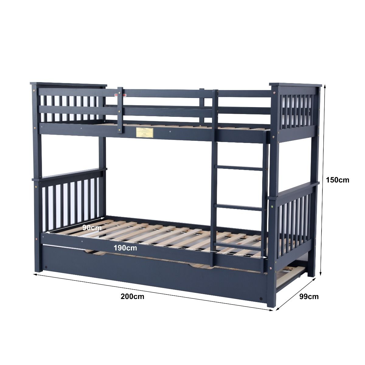 Flair Zoom Detachable Bunk Bed with Trundle