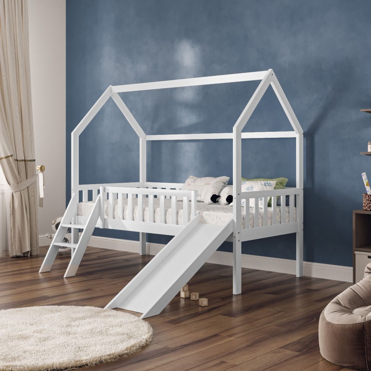 Flair Explorer Slide Mid Sleeper with Rails White