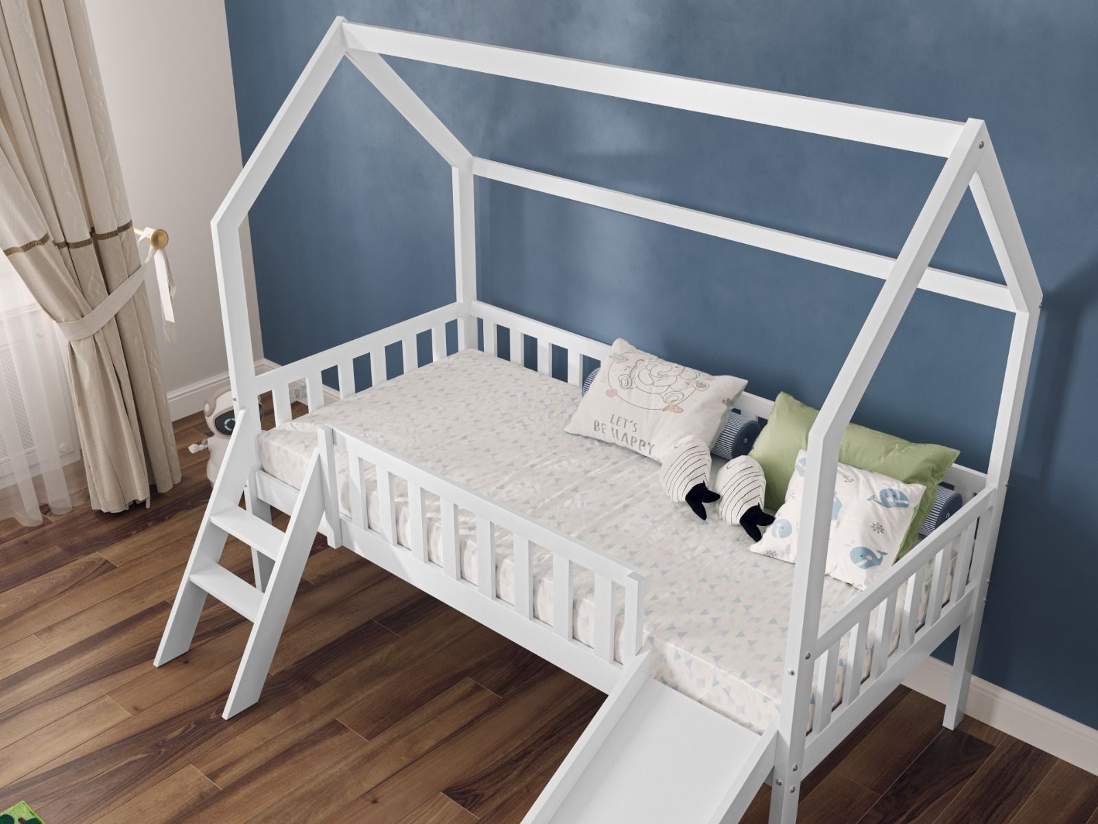 Flair Explorer Slide Mid Sleeper with Rails White