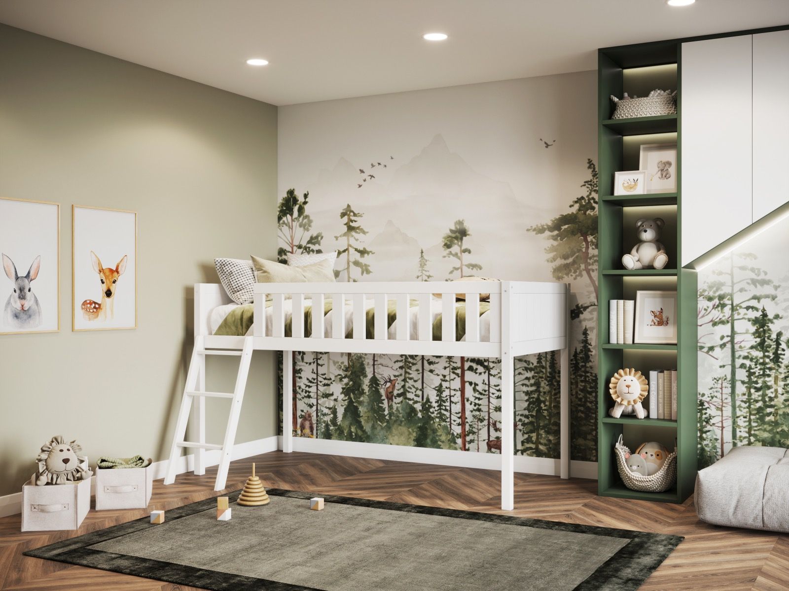 Flair Bea Wooden Mid Sleeper