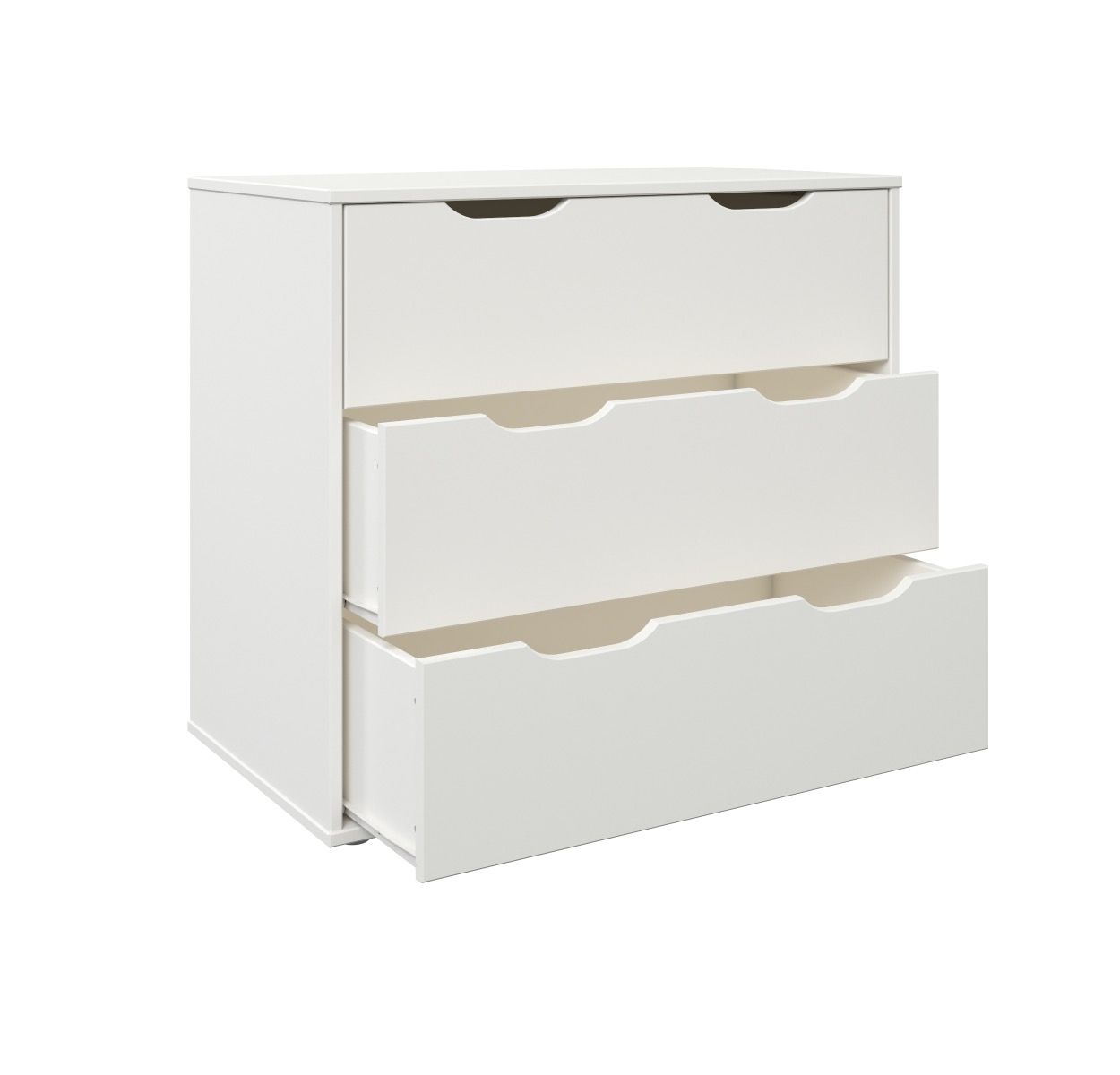 Noomi Nora Mid Sleeper Cabin Bed with 6 Drawers White Solid Wood (FSC-Certified)