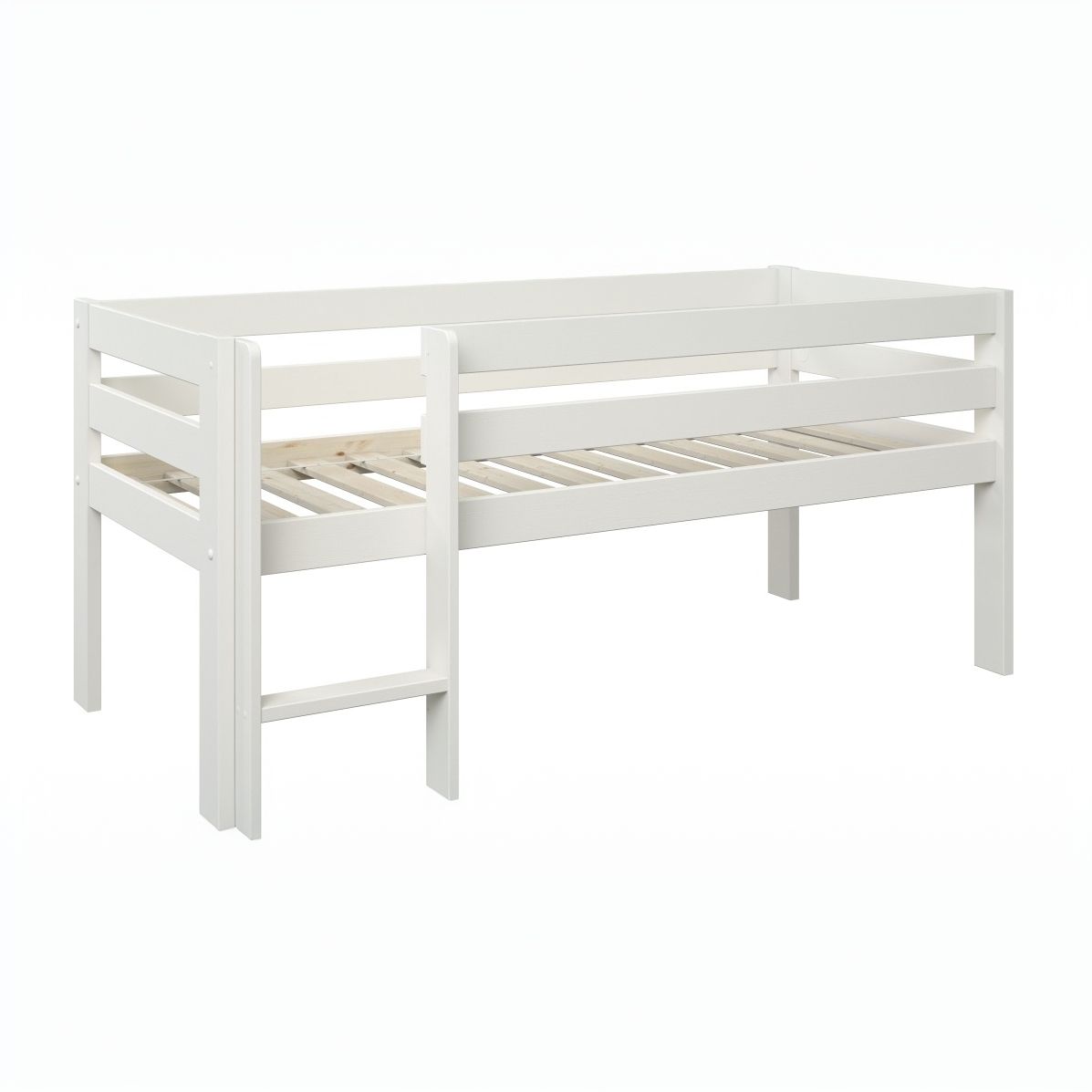 Noomi Solid Wood Shorty Mid Sleeper White (FSC-Certified)