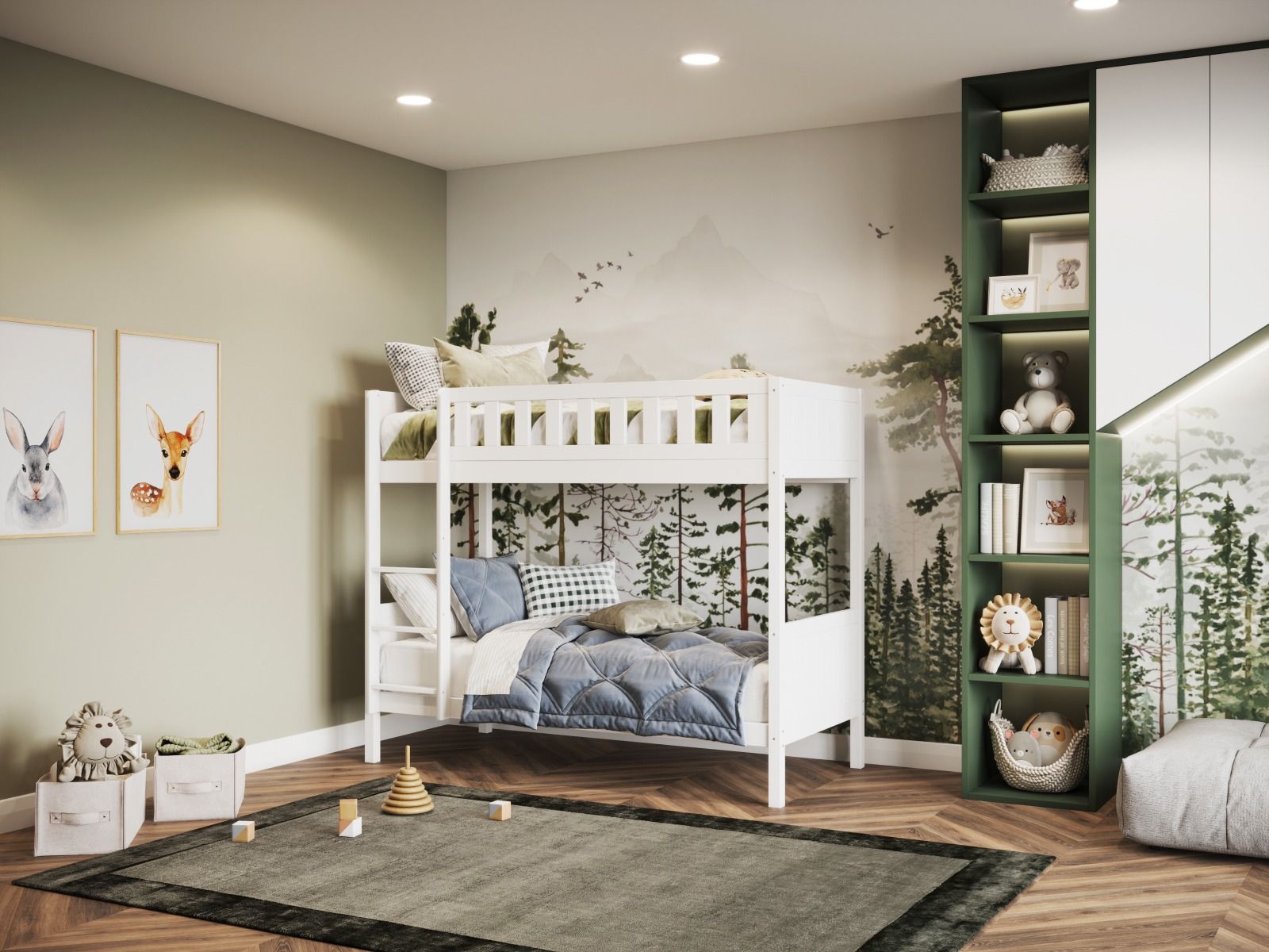 Flair Bea Shorty Wooden Bunk Bed
