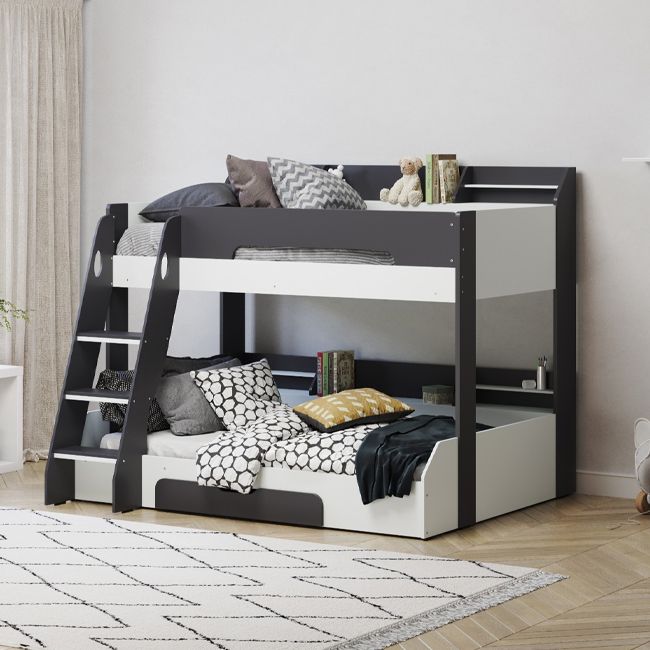 Flair Flick Triple Storage Bunk Bed Grey
