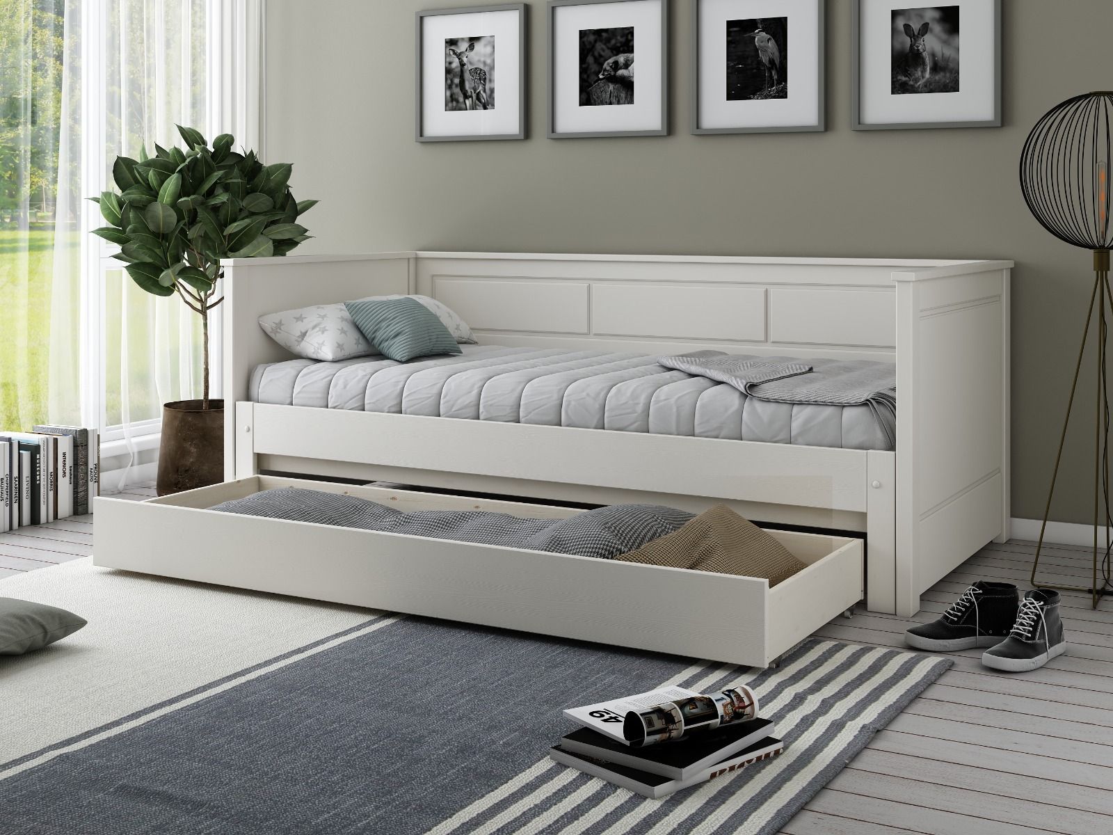 Noomi Erika Guest Bed with Drawer (FSC-Certified)