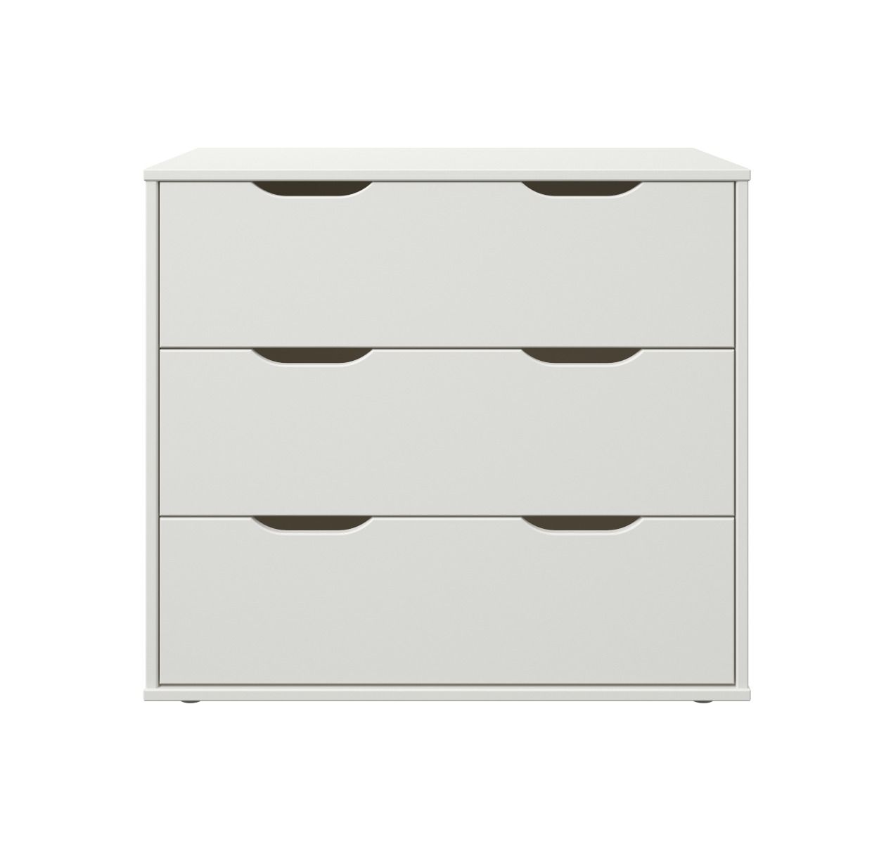Noomi Nora Mid Sleeper Storage Cabin Bed White Solid Wood (FSC-Certified)