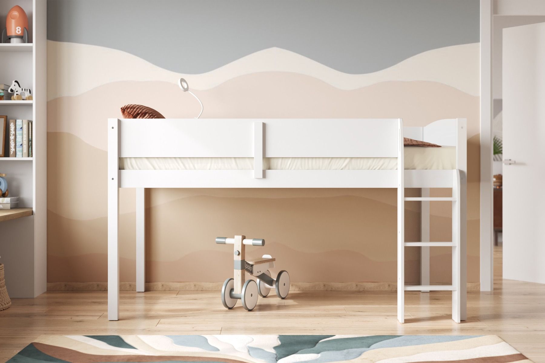Flair Loop Wooden Mid Sleeper