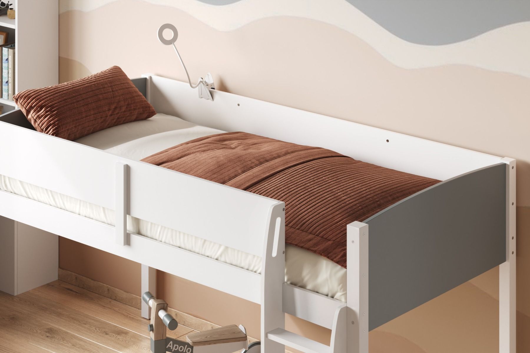 Flair Loop Wooden Mid Sleeper
