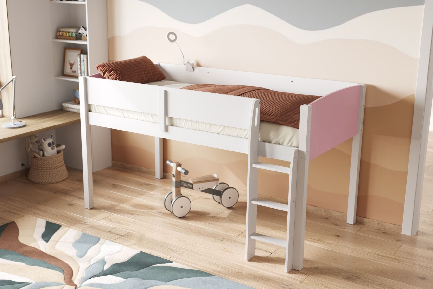 Flair Loop Wooden Mid Sleeper