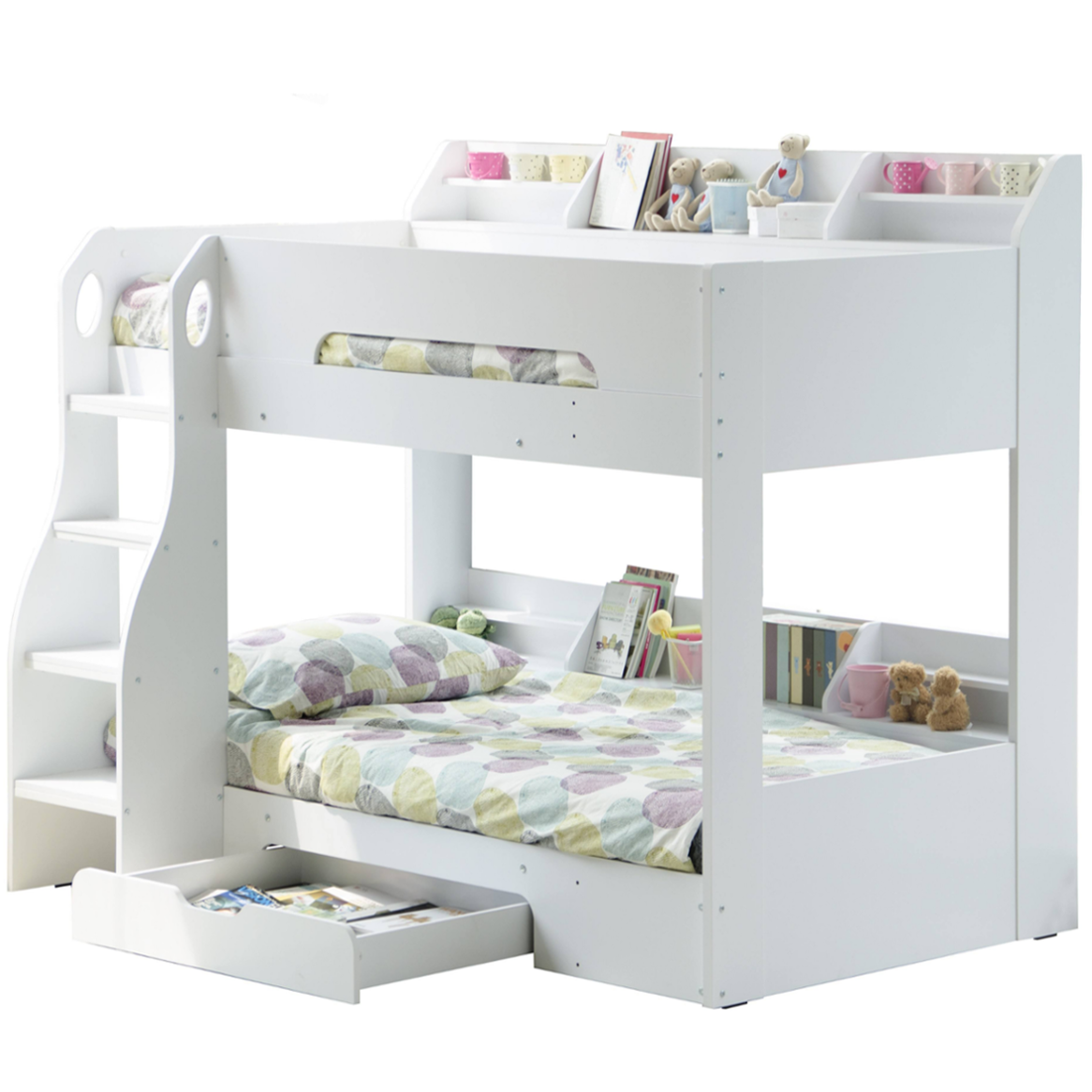Flair Flick Storage Bunk Bed White