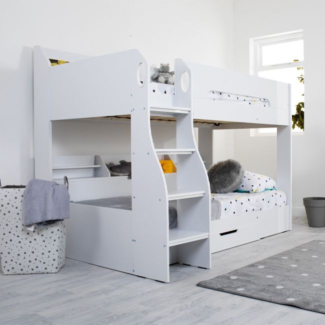 Flair Flick Storage Bunk Bed White