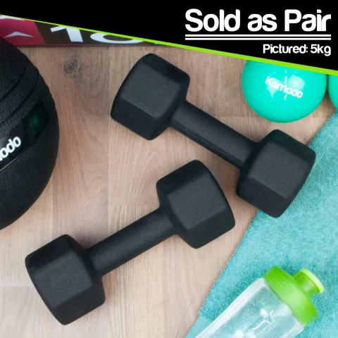 2x 1kg Neoprene Dumbbells