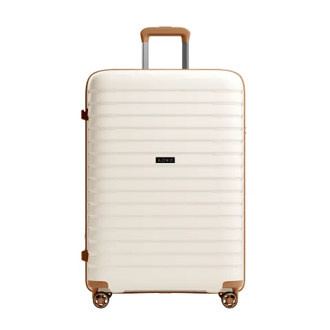Kono 28 Inch Hard Shell Expandable Luggage with Cup Holder
