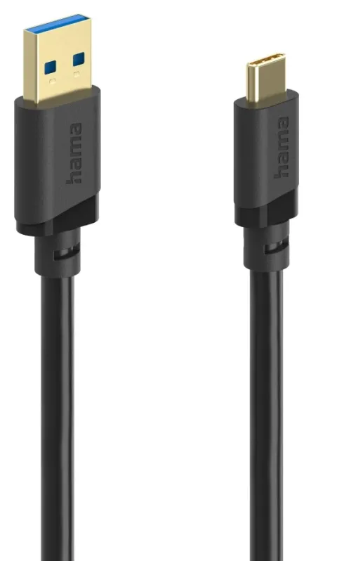 Hama 00202006 USB cable USB 3.2 Gen 1 (3.1 Gen 1) 1.5 m USB A USB C 5 Gbit/s Black