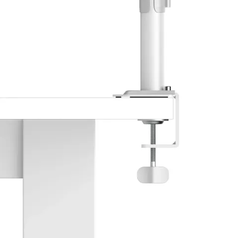 Hama Monitor Mount, 2 Monitors, Height-adjustable, Swivel/Tilt, 13" - 35", White