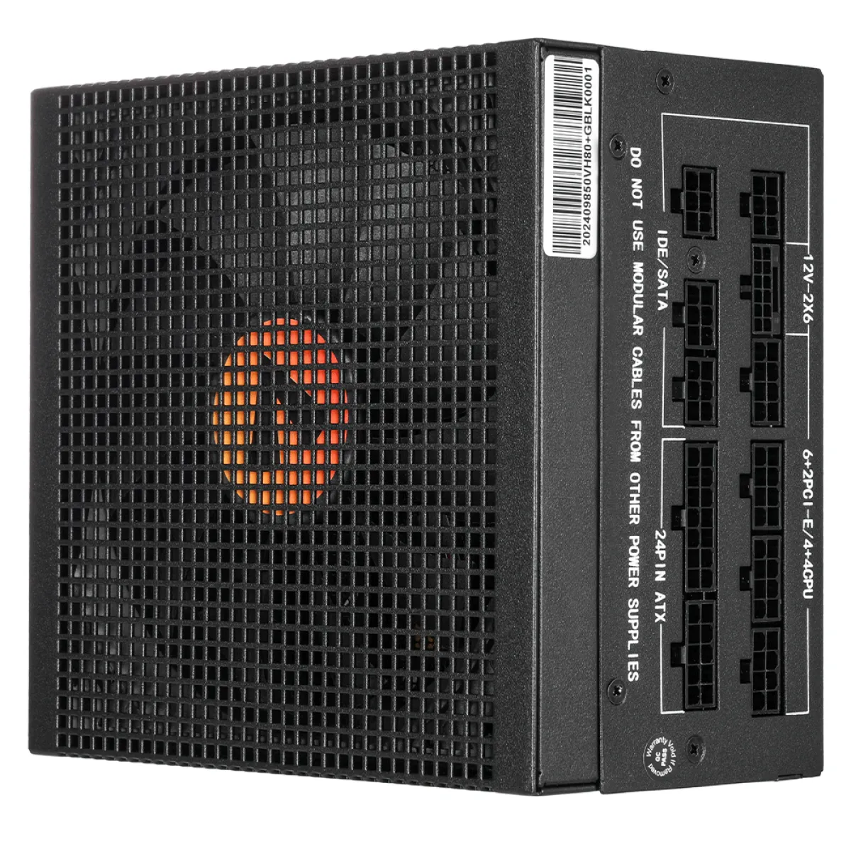 VIDA 750W Heracles Black ATX 3.1 Gaming PSU, 80+ Gold, Fully Modular, 14cm Ultra-Quiet FDM Fan, Flat Black Cables, PCIe 5.1, Power Lead Not Included
